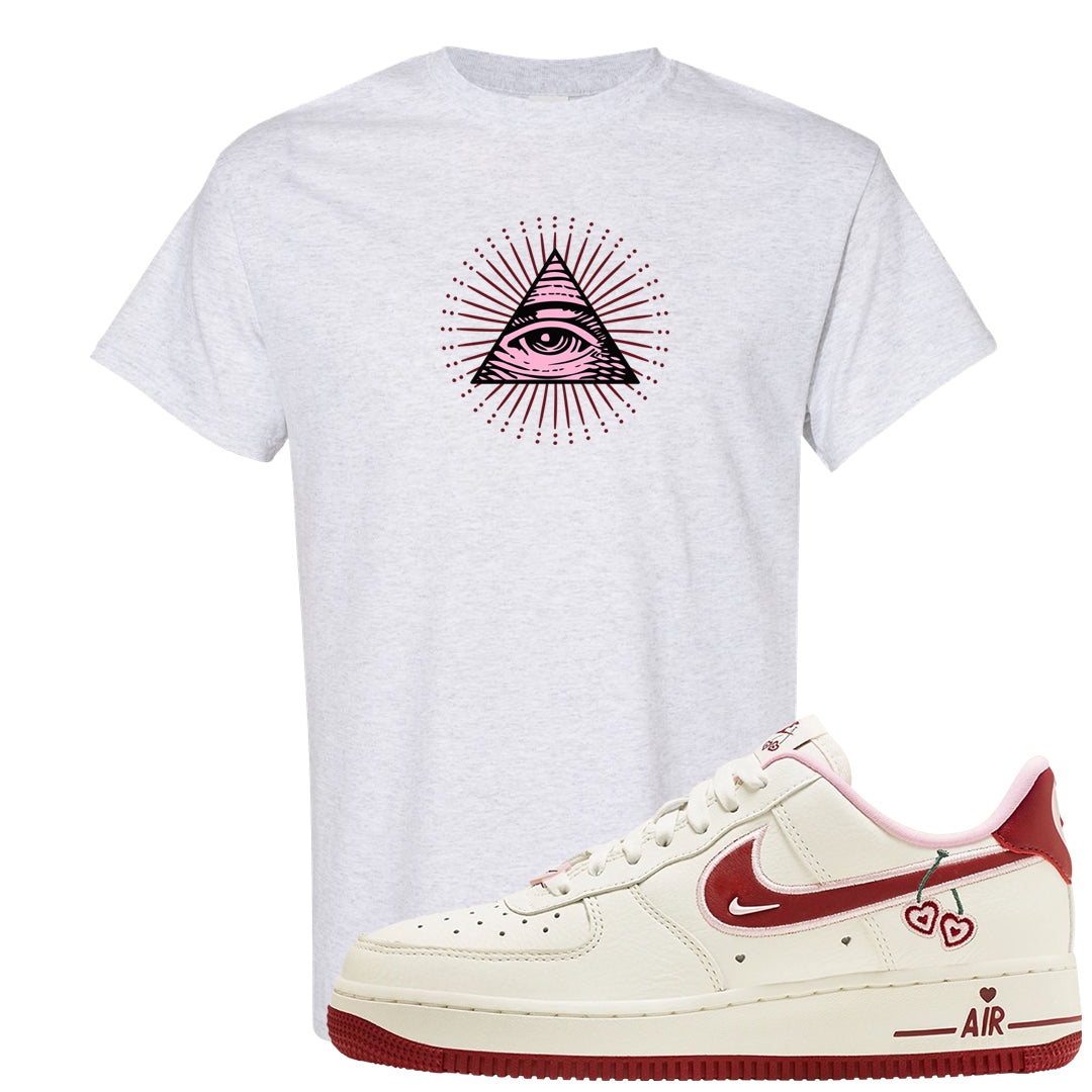 Valentine's Day 2023 Low AF 1s T Shirt | All Seeing Eye, Ash