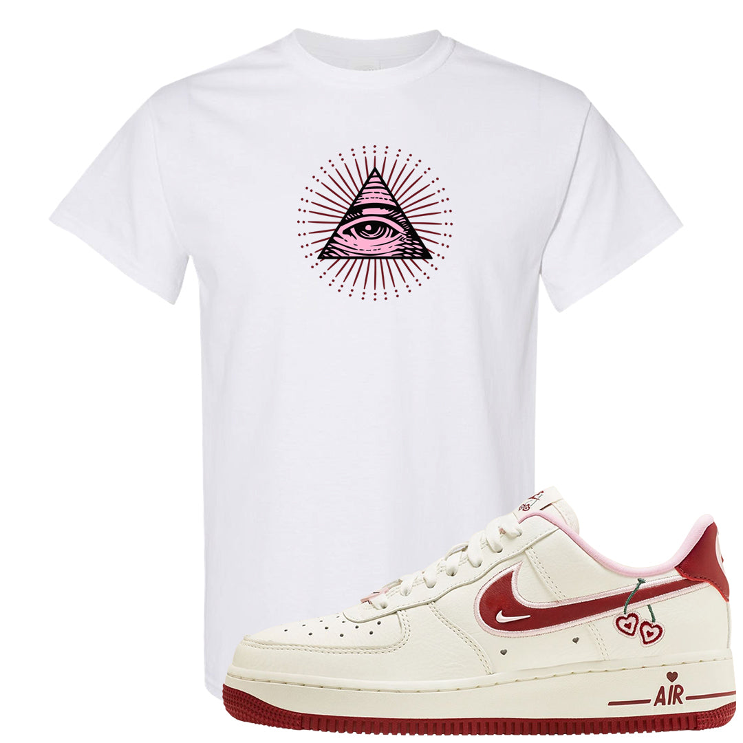 Valentine's Day 2023 Low AF 1s T Shirt | All Seeing Eye, White