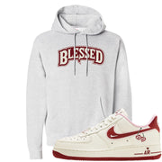 Valentine's Day 2023 Low AF 1s Hoodie | Blessed Arch, Ash