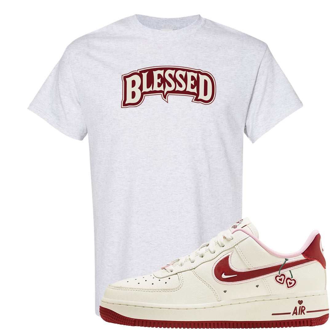Valentine's Day 2023 Low AF 1s T Shirt | Blessed Arch, Ash
