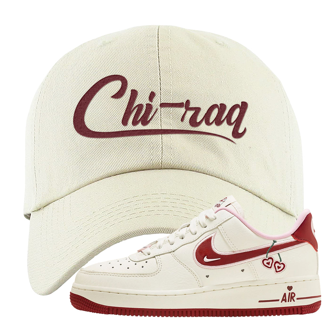 Valentine's Day 2023 Low AF 1s Dad Hat | Chiraq, White