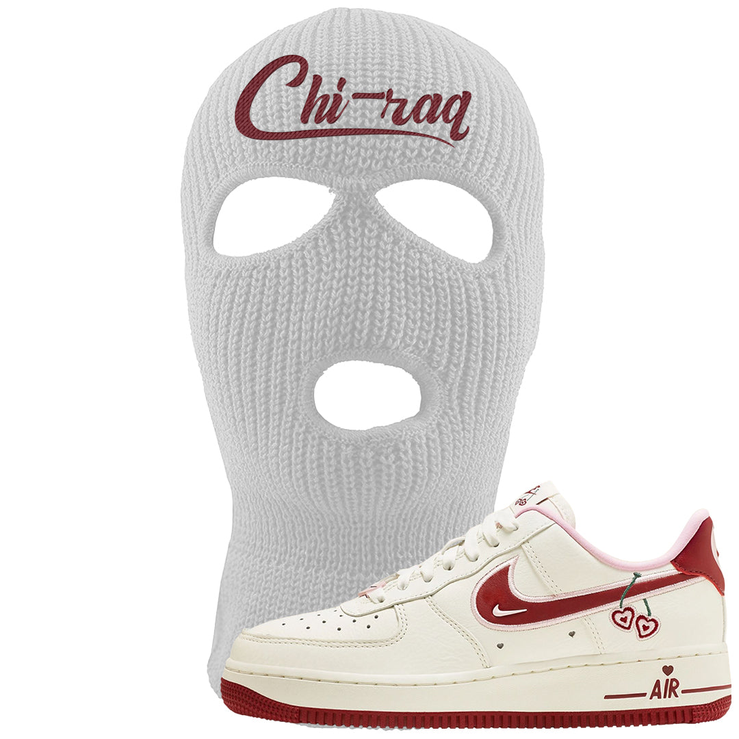 Valentine's Day 2023 Low AF 1s Ski Mask | Chiraq, White