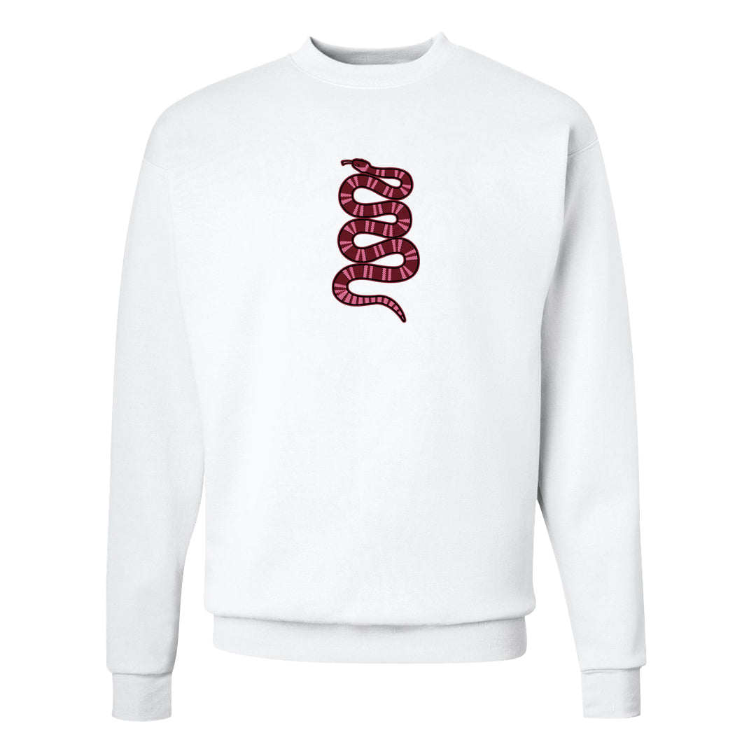 Valentine's Day 2023 Low AF 1s Crewneck Sweatshirt | Coiled Snake, White