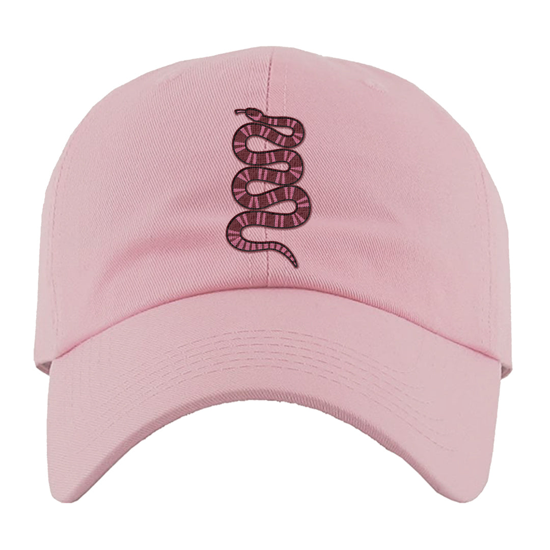 Valentine's Day 2023 Low AF 1s Dad Hat | Coiled Snake, Light Pink