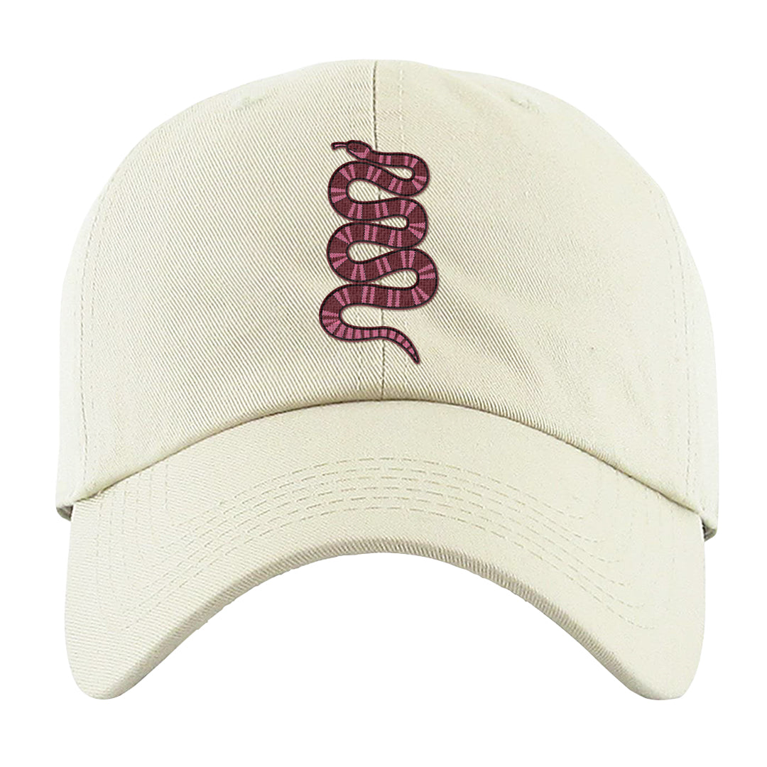 Valentine's Day 2023 Low AF 1s Dad Hat | Coiled Snake, White