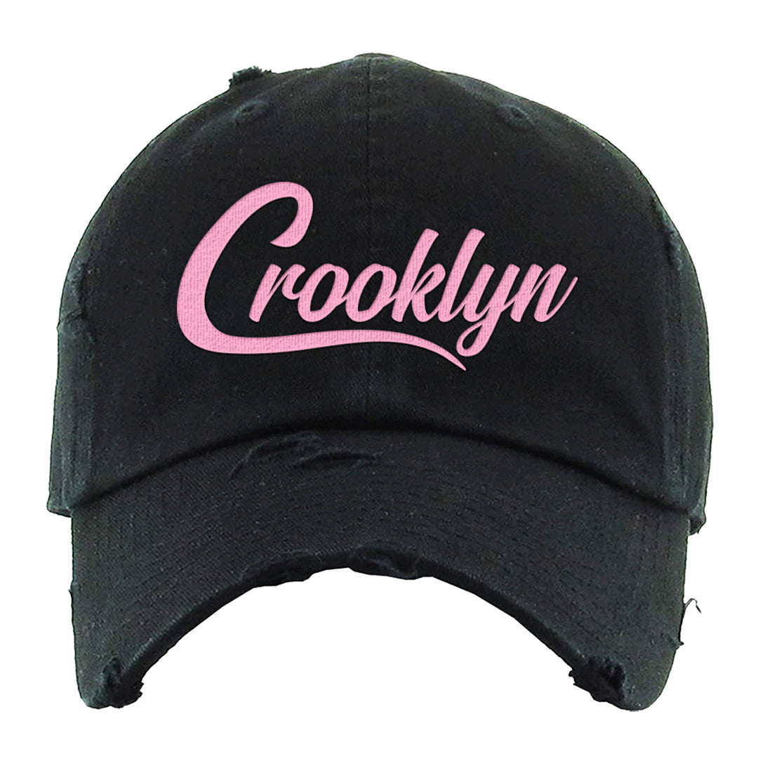 Valentine's Day 2023 Low AF 1s Distressed Dad Hat | Crooklyn, Black