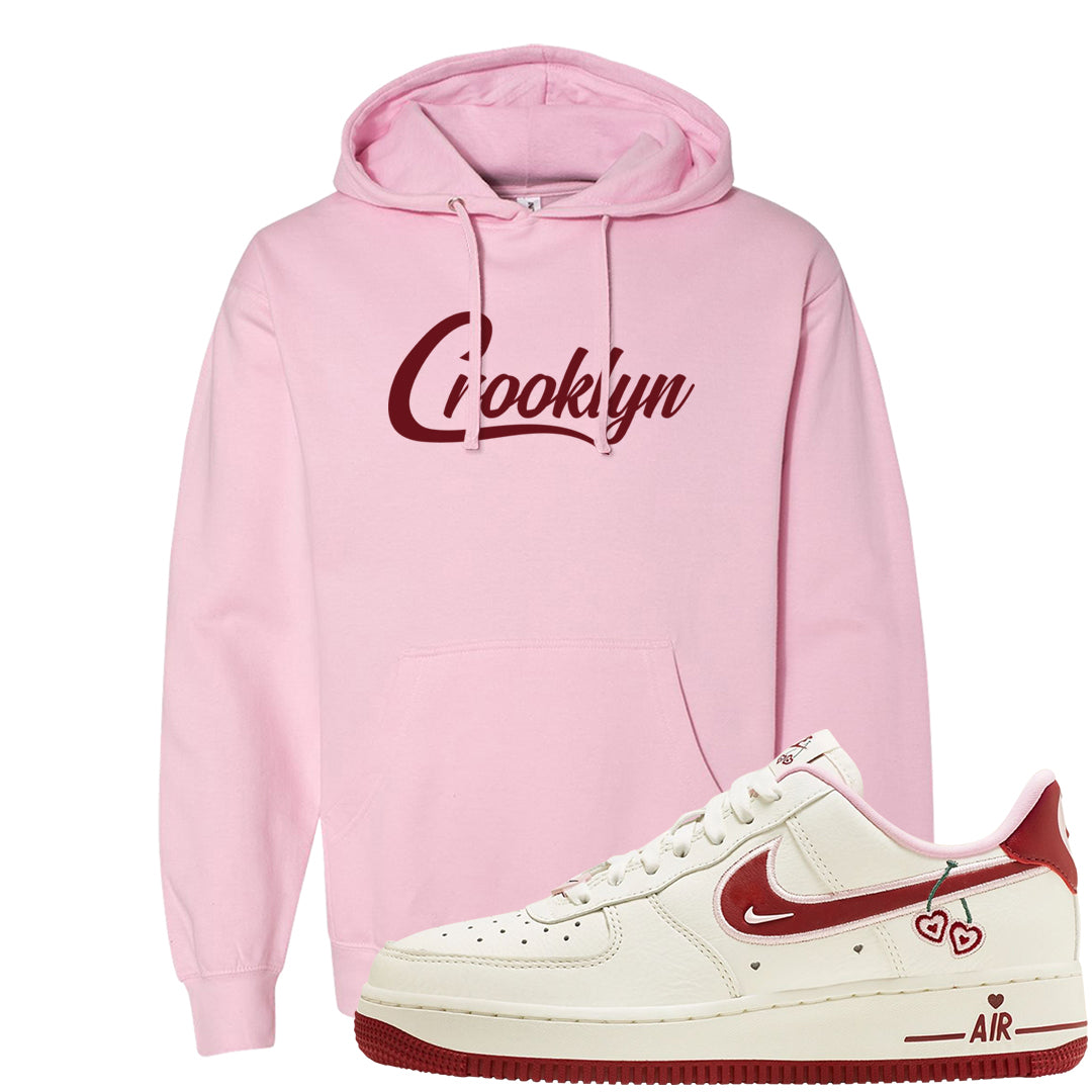 Valentine's Day 2023 Low AF 1s Hoodie | Crooklyn, Light Pink
