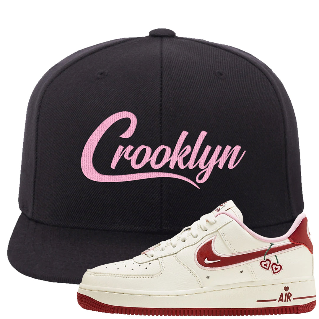 Valentine's Day 2023 Low AF 1s Snapback Hat | Crooklyn, Black