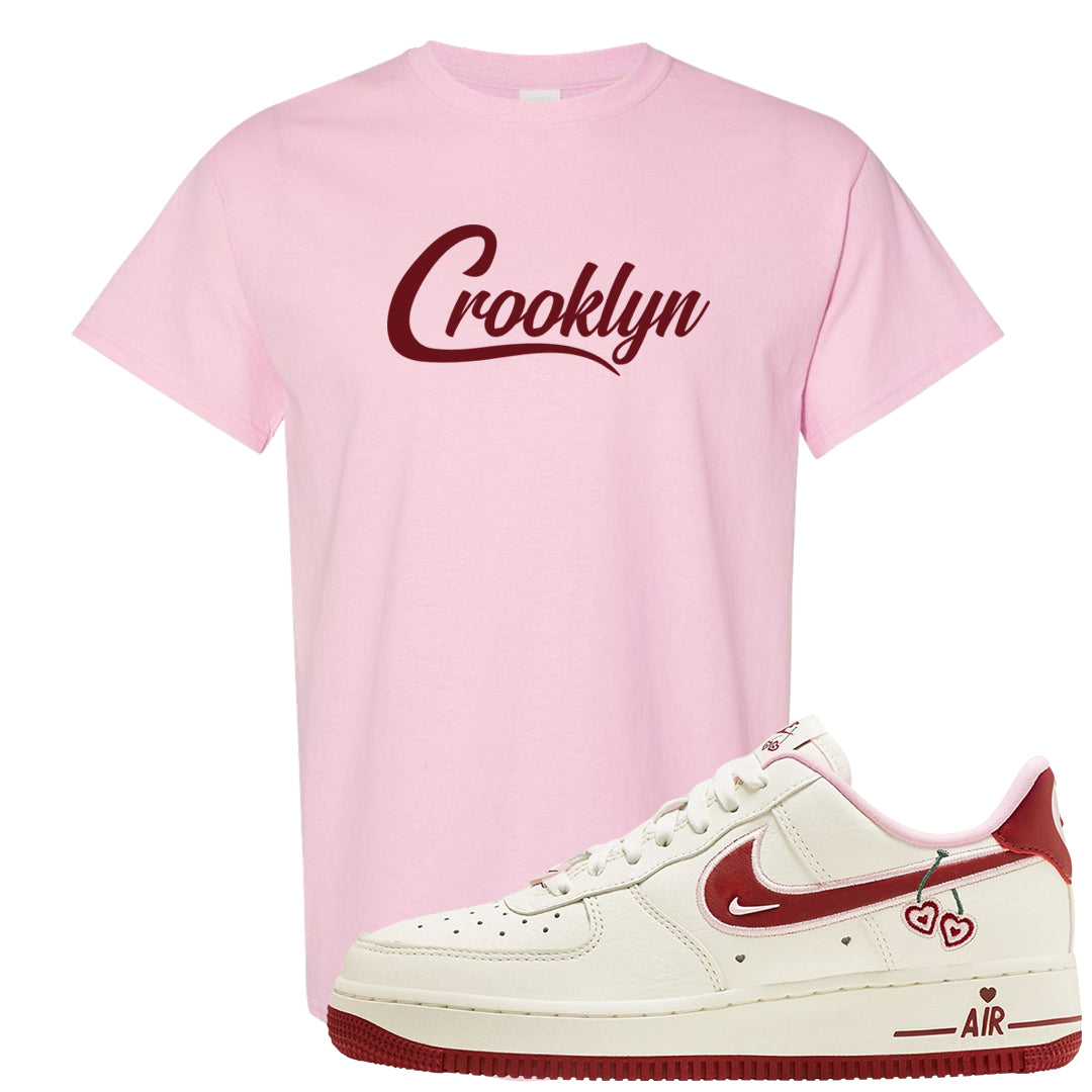 Valentine's Day 2023 Low AF 1s T Shirt | Crooklyn, Light Pink