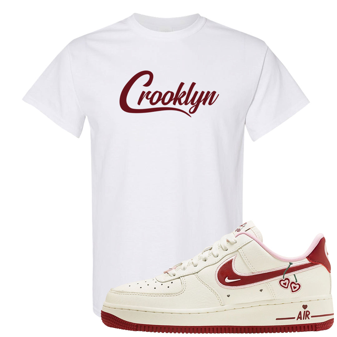 Valentine's Day 2023 Low AF 1s T Shirt | Crooklyn, White
