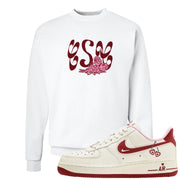 Valentine's Day 2023 Low AF 1s Crewneck Sweatshirt | Certified Sneakerhead, White