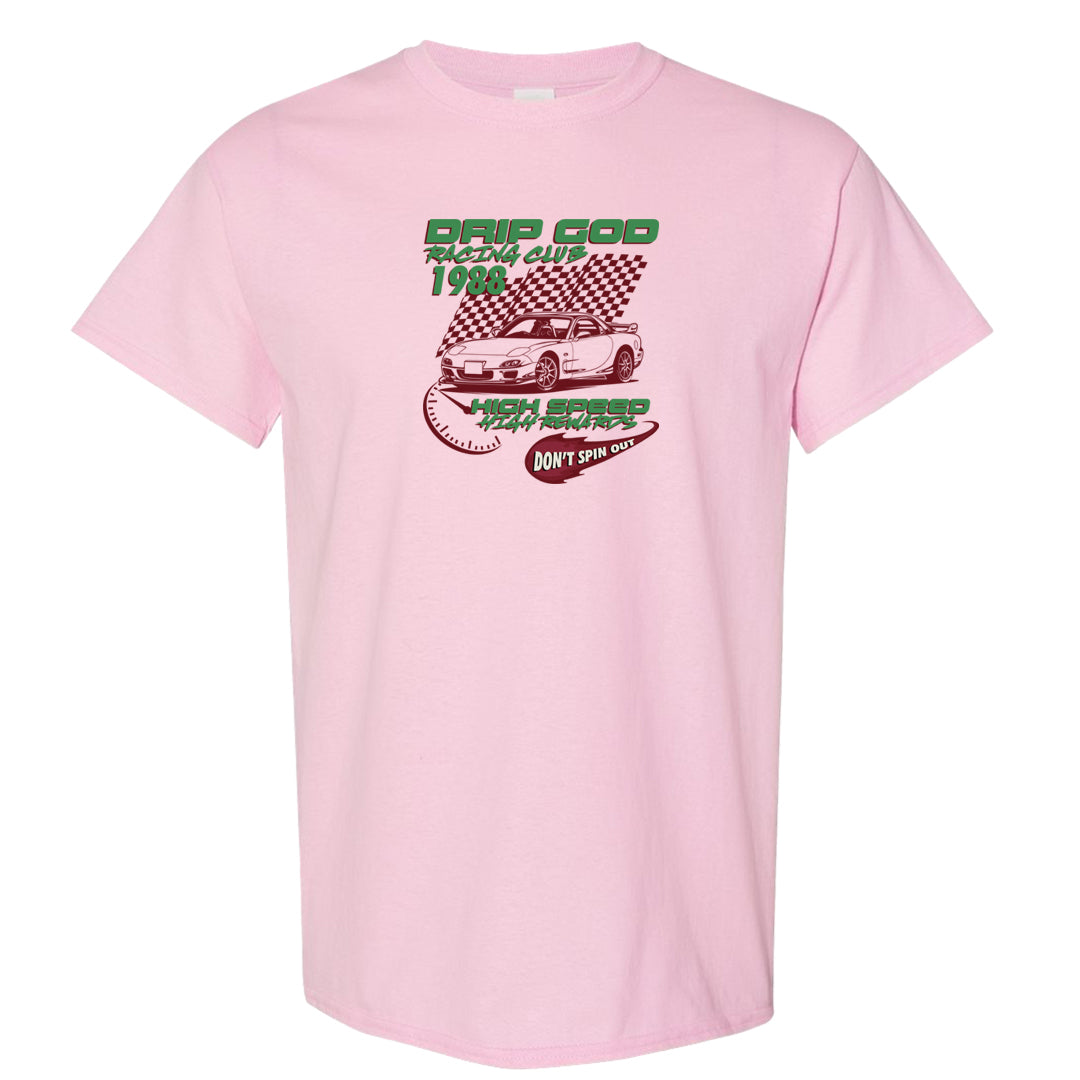 Valentine's Day 2023 Low AF 1s T Shirt | Drip God Racing Club, Light Pink
