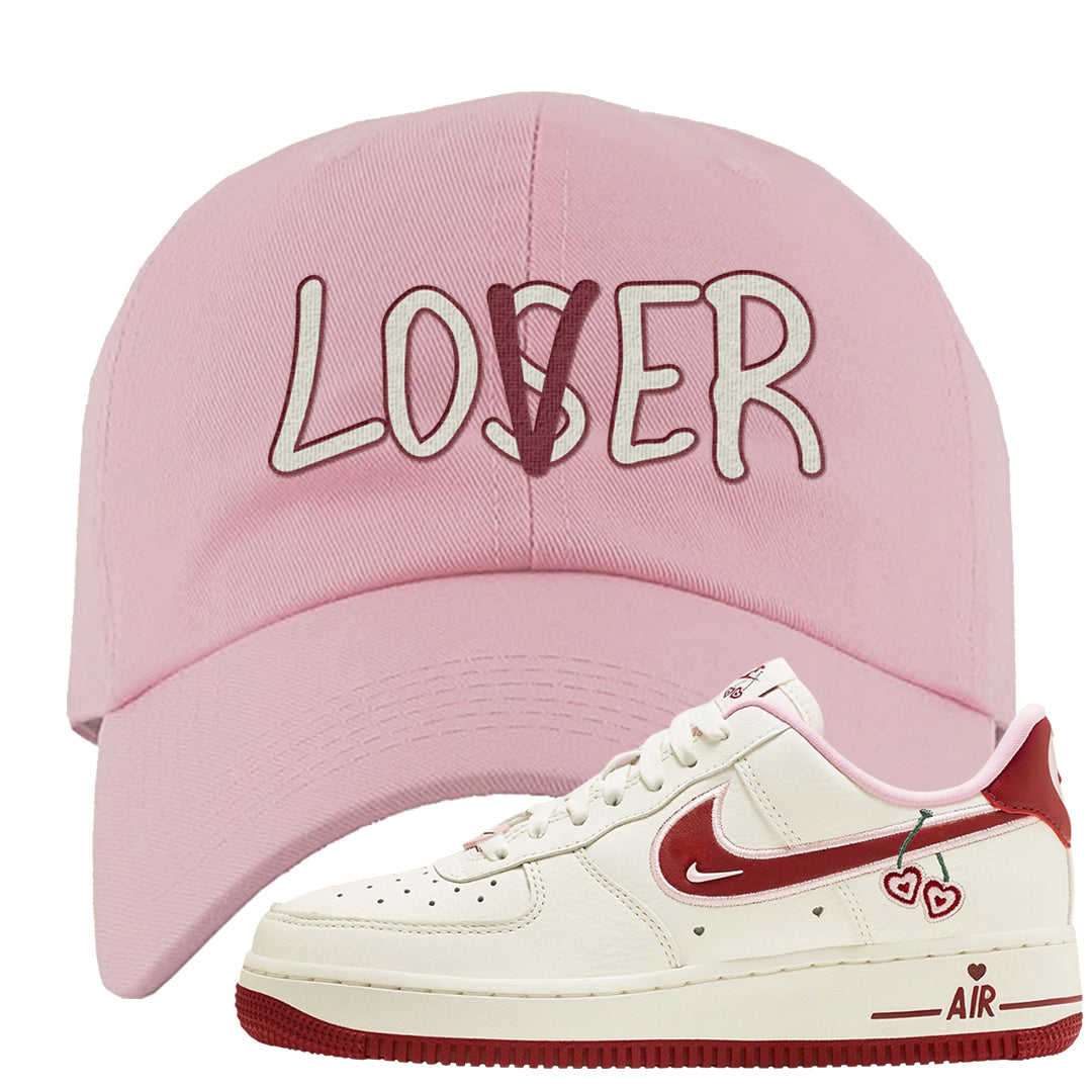 Valentine's Day 2023 Low AF 1s Dad Hat | Lover, Light Pink