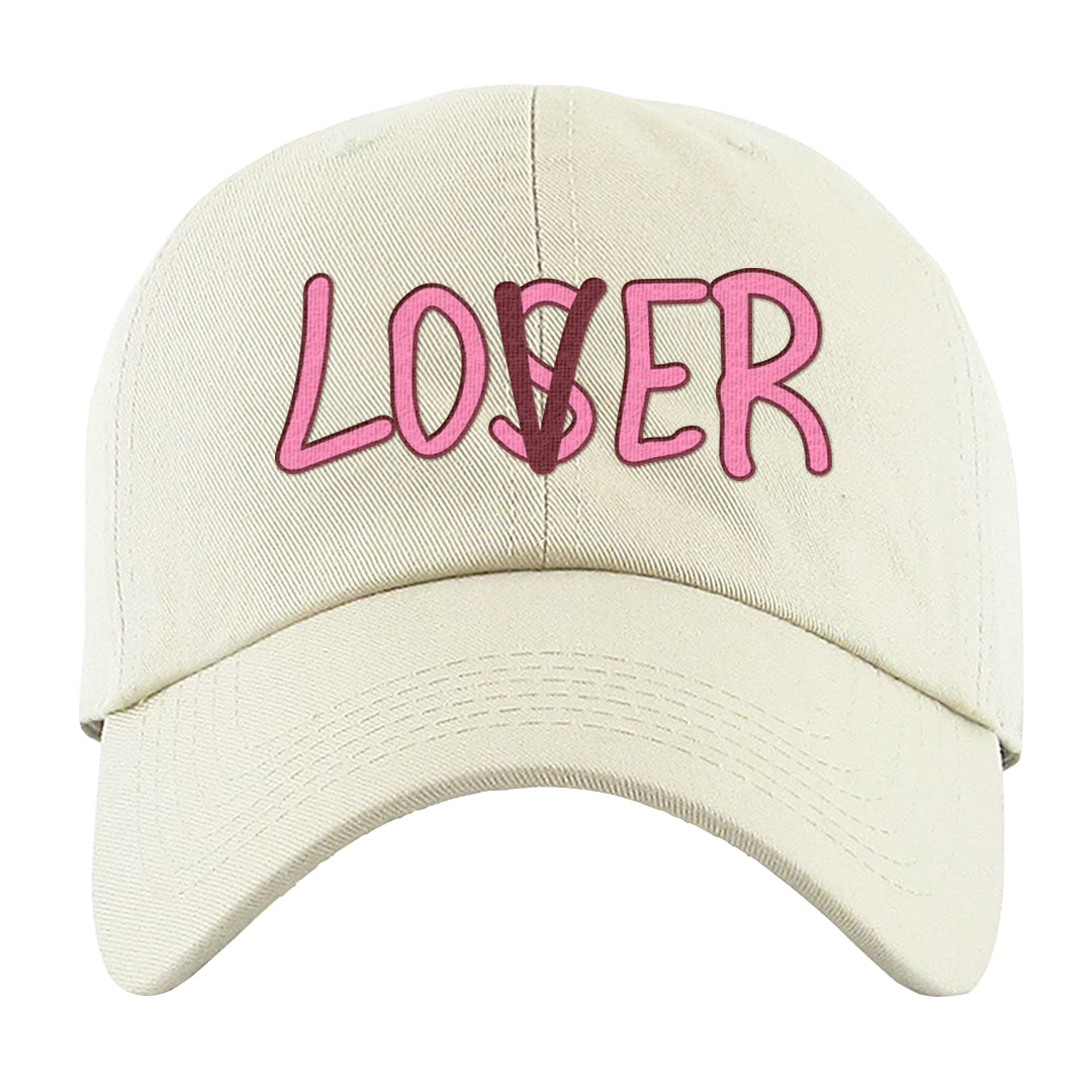 Valentine's Day 2023 Low AF 1s Dad Hat | Lover, White