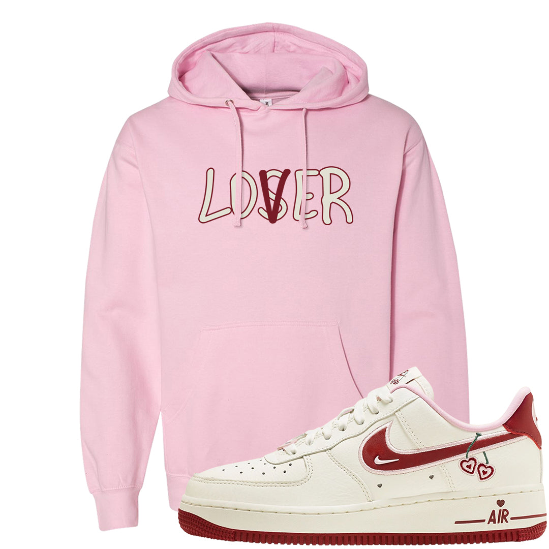 Valentine's Day 2023 Low AF 1s Hoodie | Lover, Light Pink
