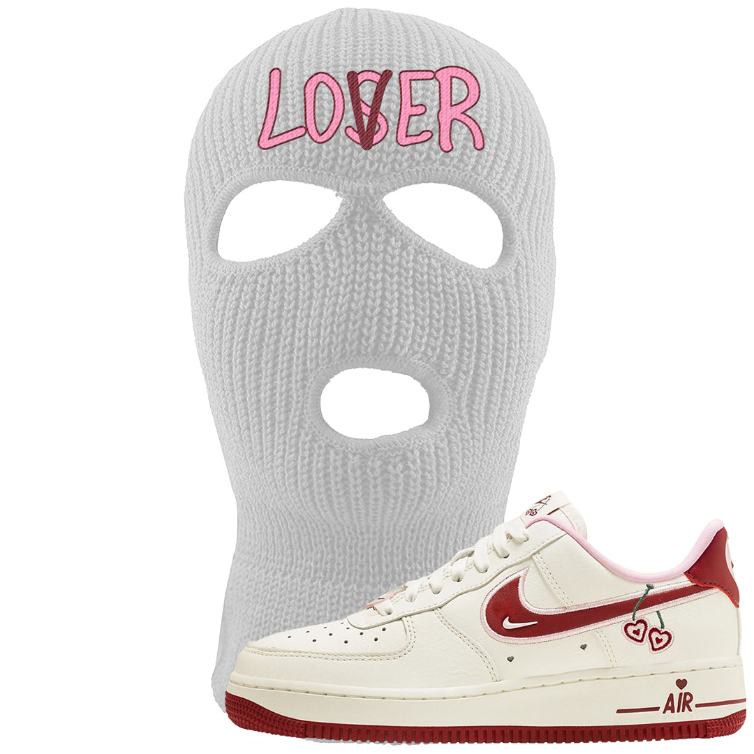 Valentine's Day 2023 Low AF 1s Ski Mask | Lover, White
