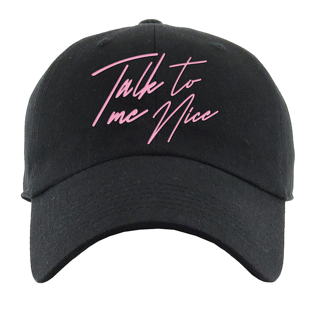 Valentine's Day 2023 Low AF 1s Dad Hat | Talk To Me Nice, Black