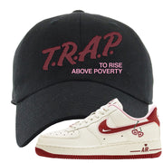 Valentine's Day 2023 Low AF 1s Dad Hat | Trap To Rise Above Poverty, Black