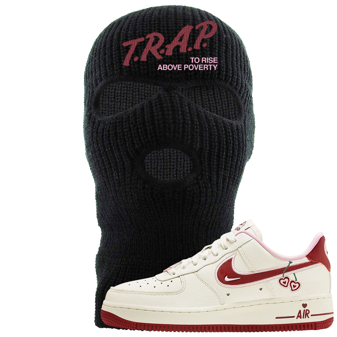 Valentine's Day 2023 Low AF 1s Ski Mask | Trap To Rise Above Poverty, Black