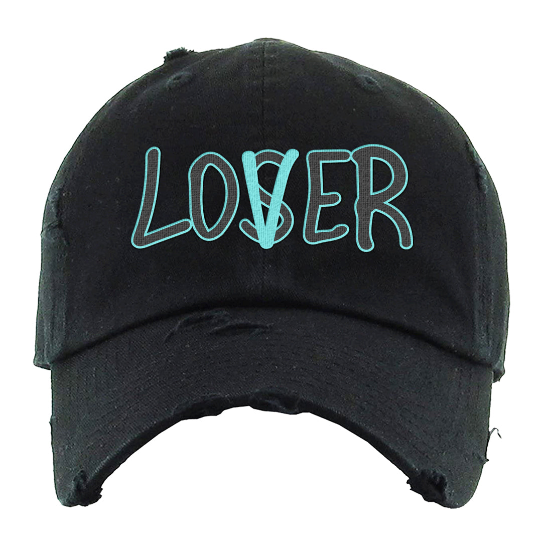 Diamond Blue Low AF 1s Distressed Dad Hat | Lover, Black