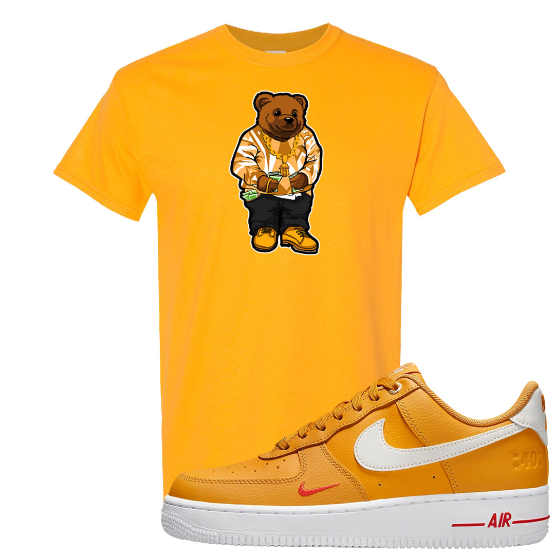 Yellow Ochre Low AF 1s T Shirt | Sweater Bear, Gold
