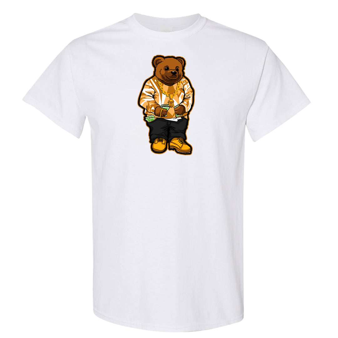 Yellow Ochre Low AF 1s T Shirt | Sweater Bear, White