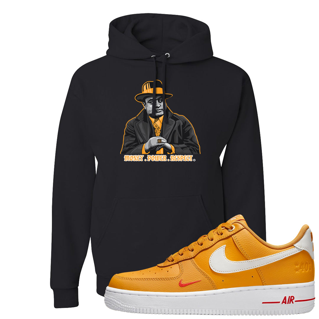 Yellow Ochre Low AF 1s Hoodie | Capone Illustration, Black