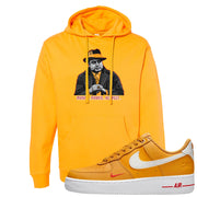 Yellow Ochre Low AF 1s Hoodie | Capone Illustration, Gold
