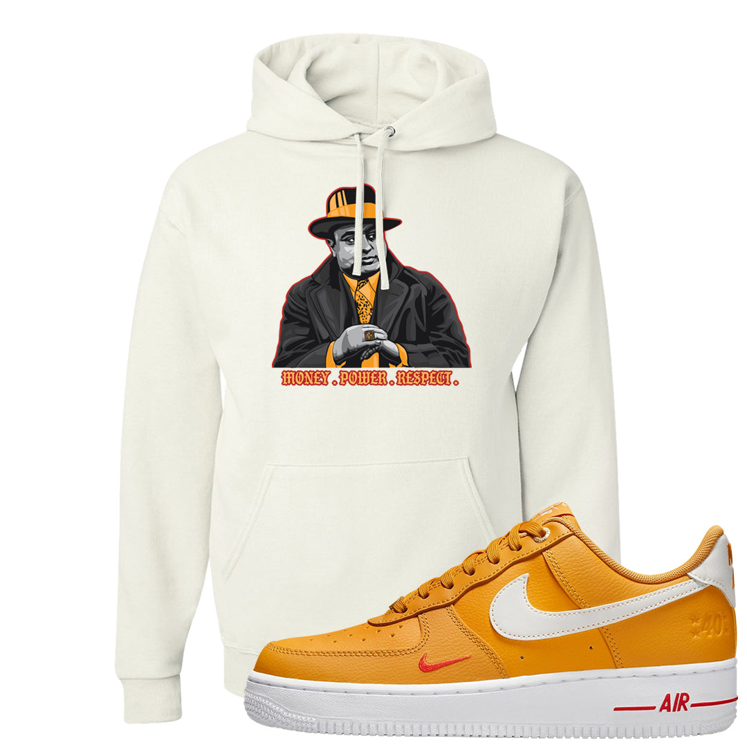 Yellow Ochre Low AF 1s Hoodie | Capone Illustration, White