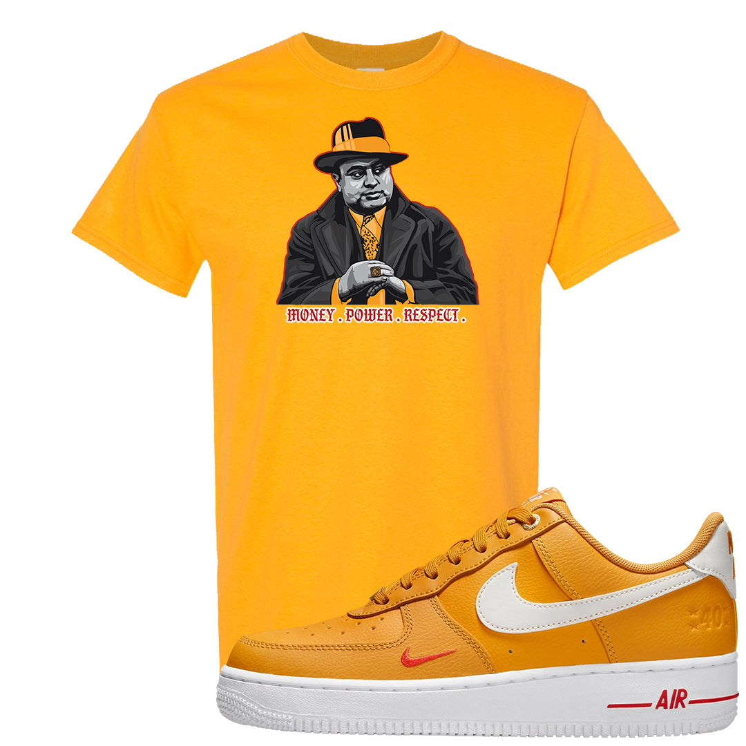 Yellow Ochre Low AF 1s T Shirt | Capone Illustration, Gold