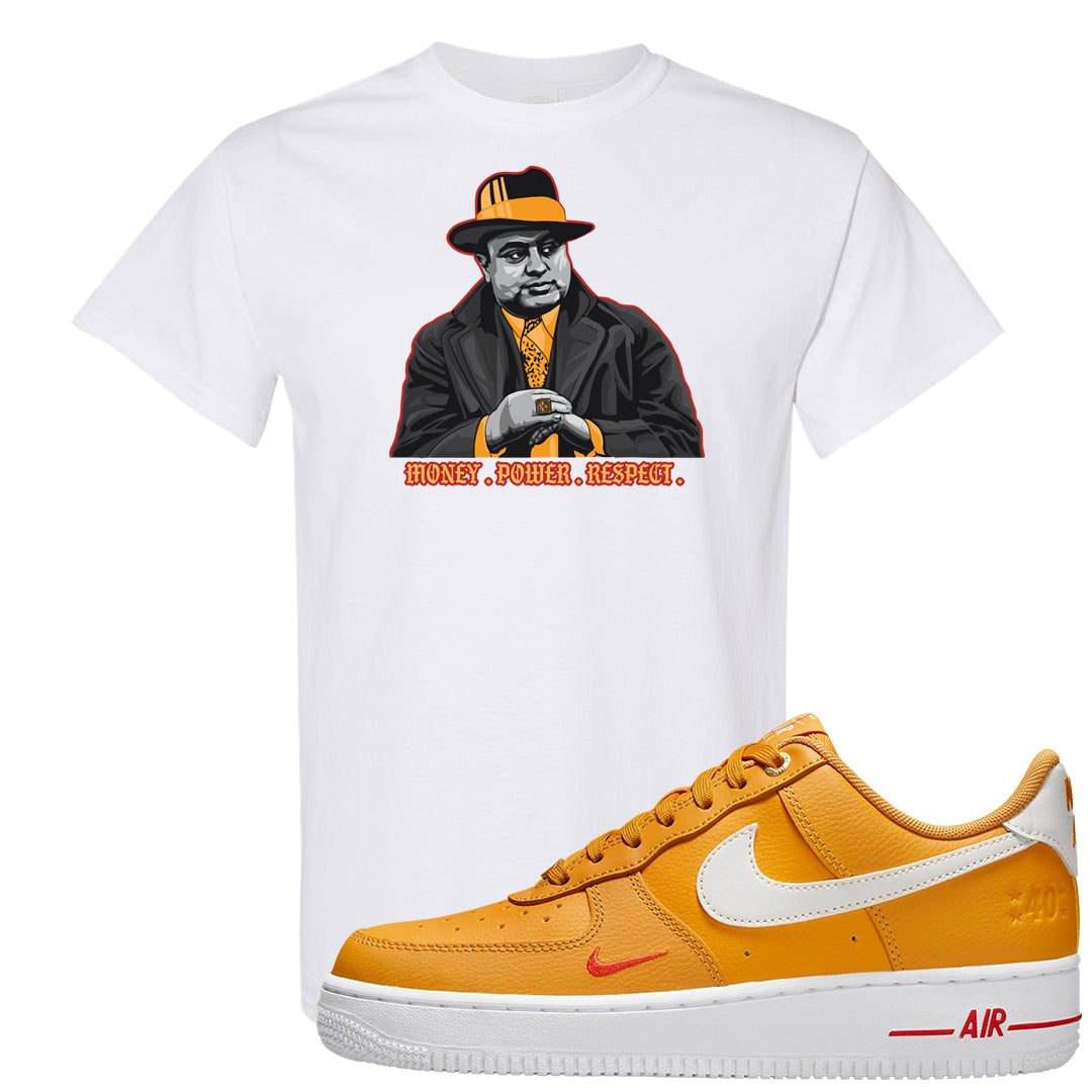 Yellow Ochre Low AF 1s T Shirt | Capone Illustration, White