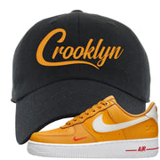 Yellow Ochre Low AF 1s Dad Hat | Crooklyn, Black