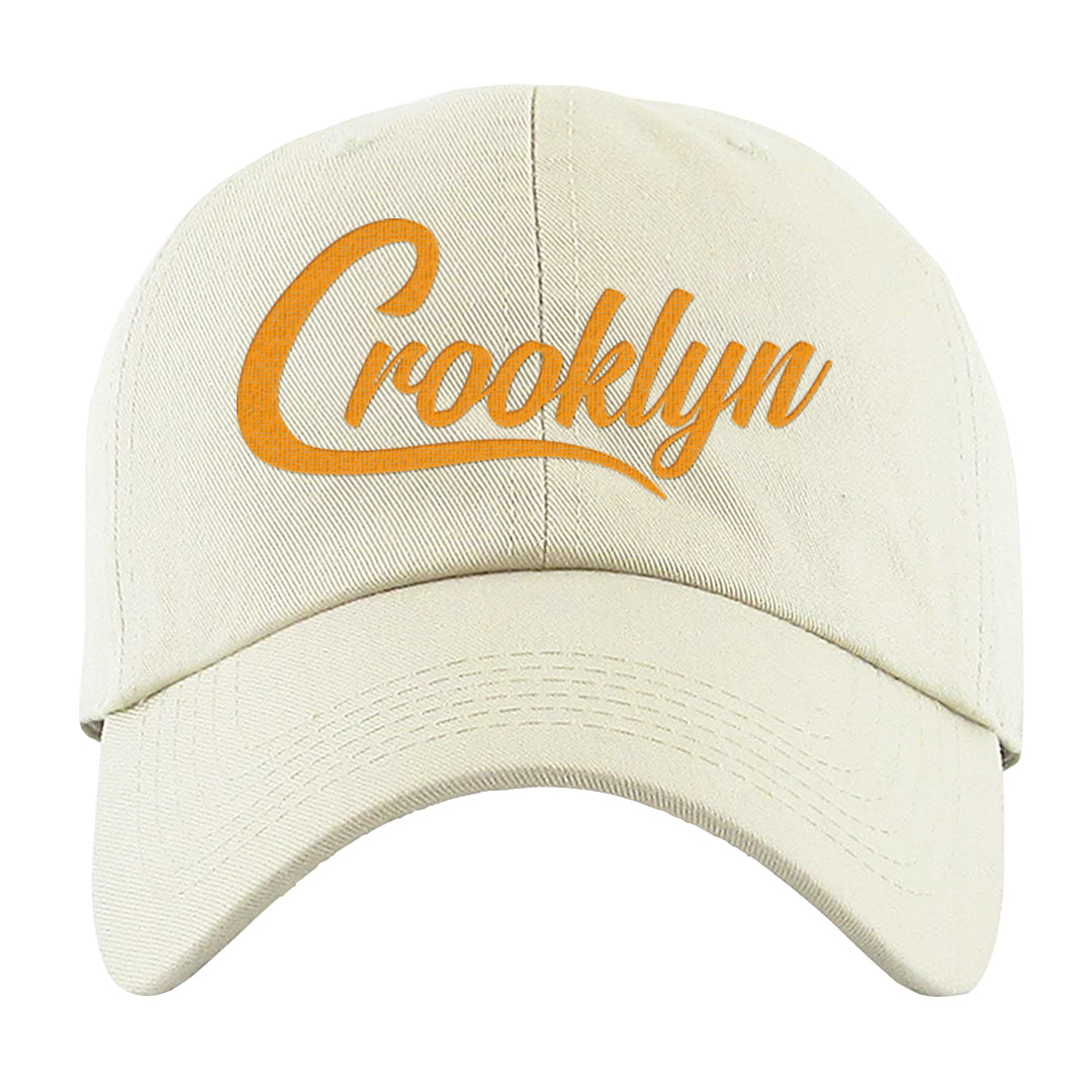 Yellow Ochre Low AF 1s Dad Hat | Crooklyn, White