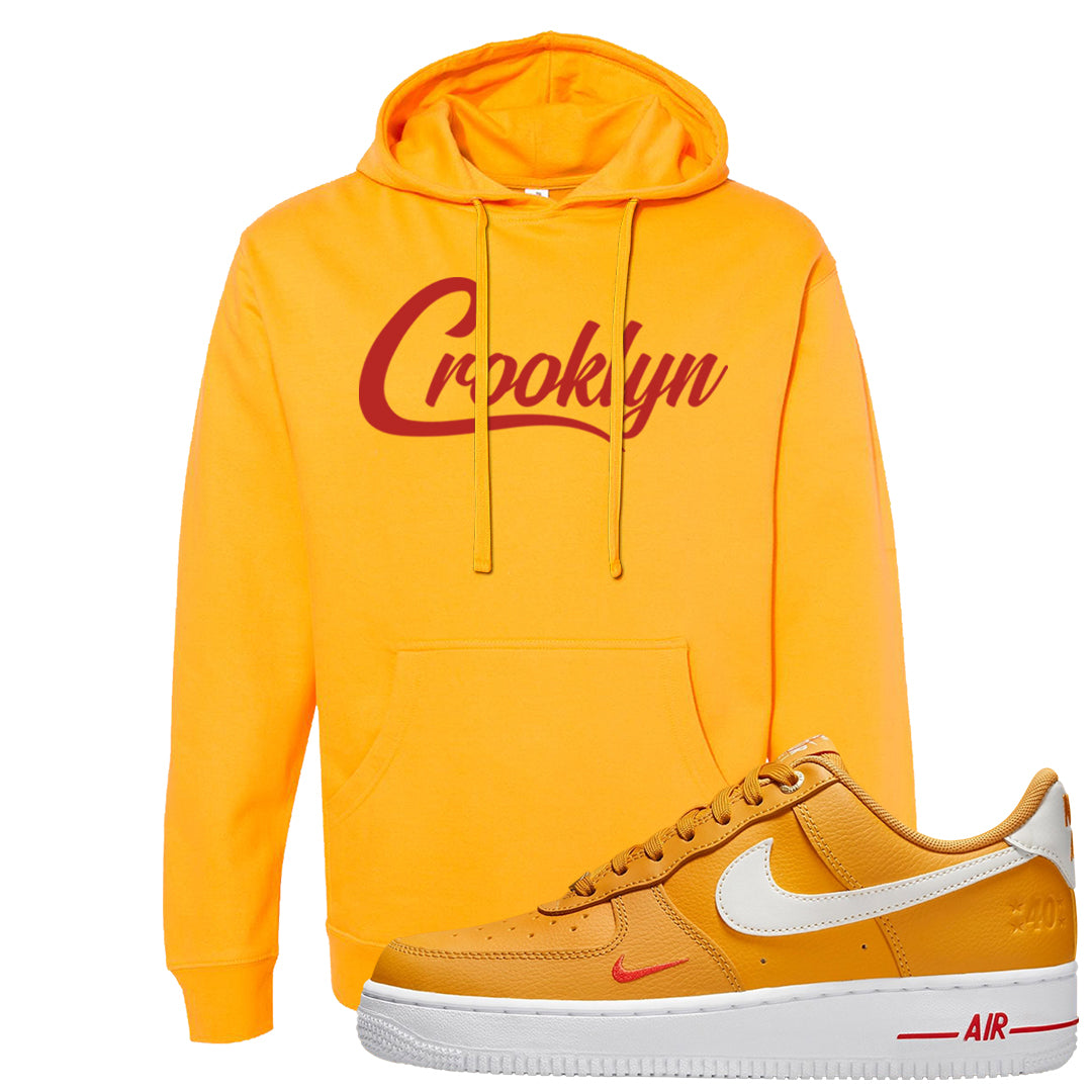 Yellow Ochre Low AF 1s Hoodie | Crooklyn, Gold