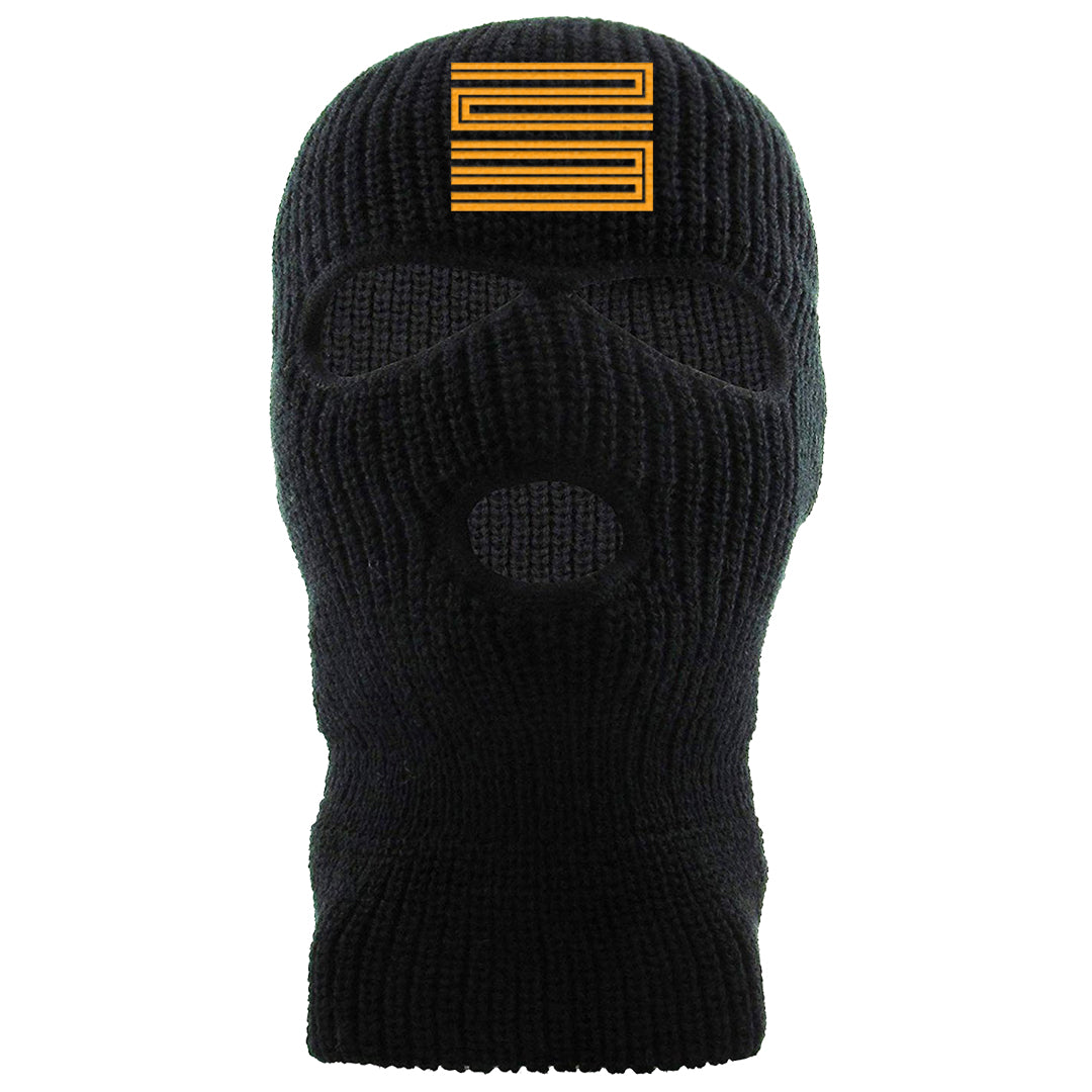 Yellow Ochre Low AF 1s Ski Mask | Double Line 23, Black