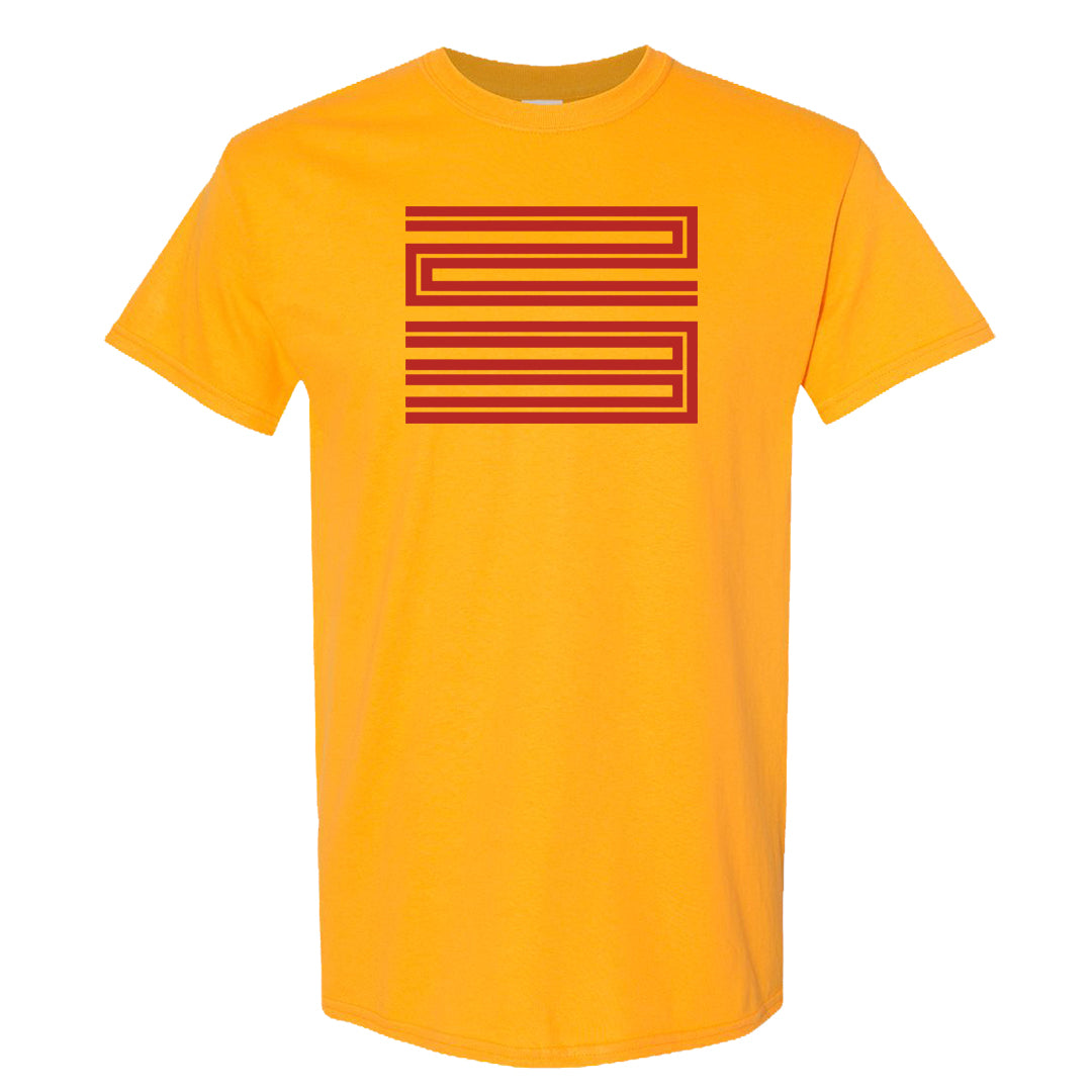 Yellow Ochre Low AF 1s T Shirt | Double Line 23, Gold