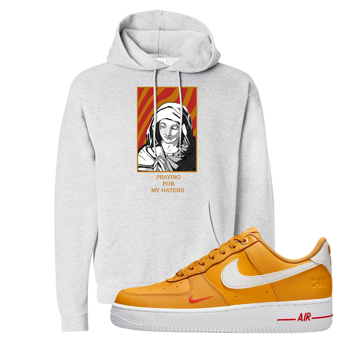 Yellow Ochre Low AF 1s Hoodie | God Told Me, Ash