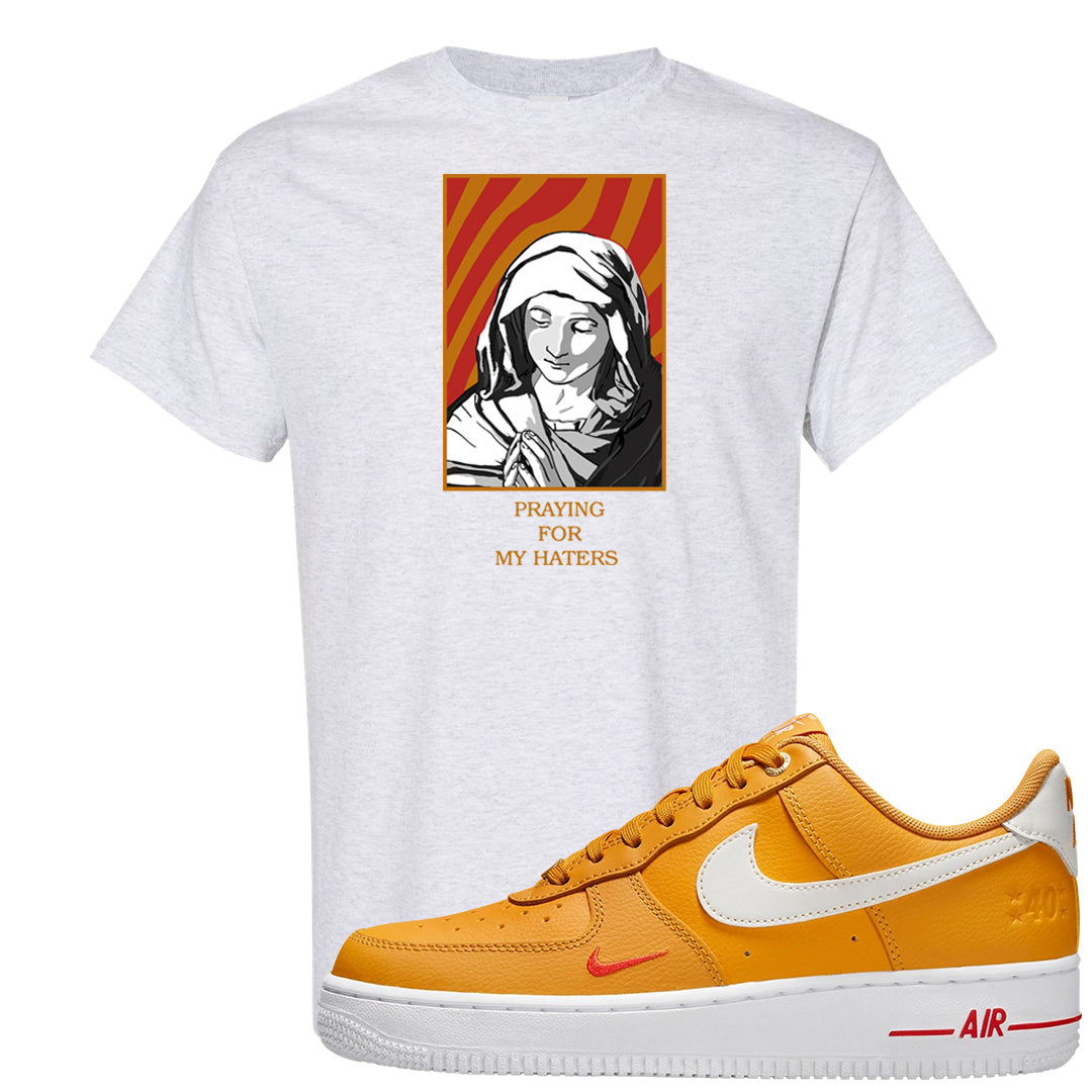Yellow Ochre Low AF 1s T Shirt | God Told Me, Ash
