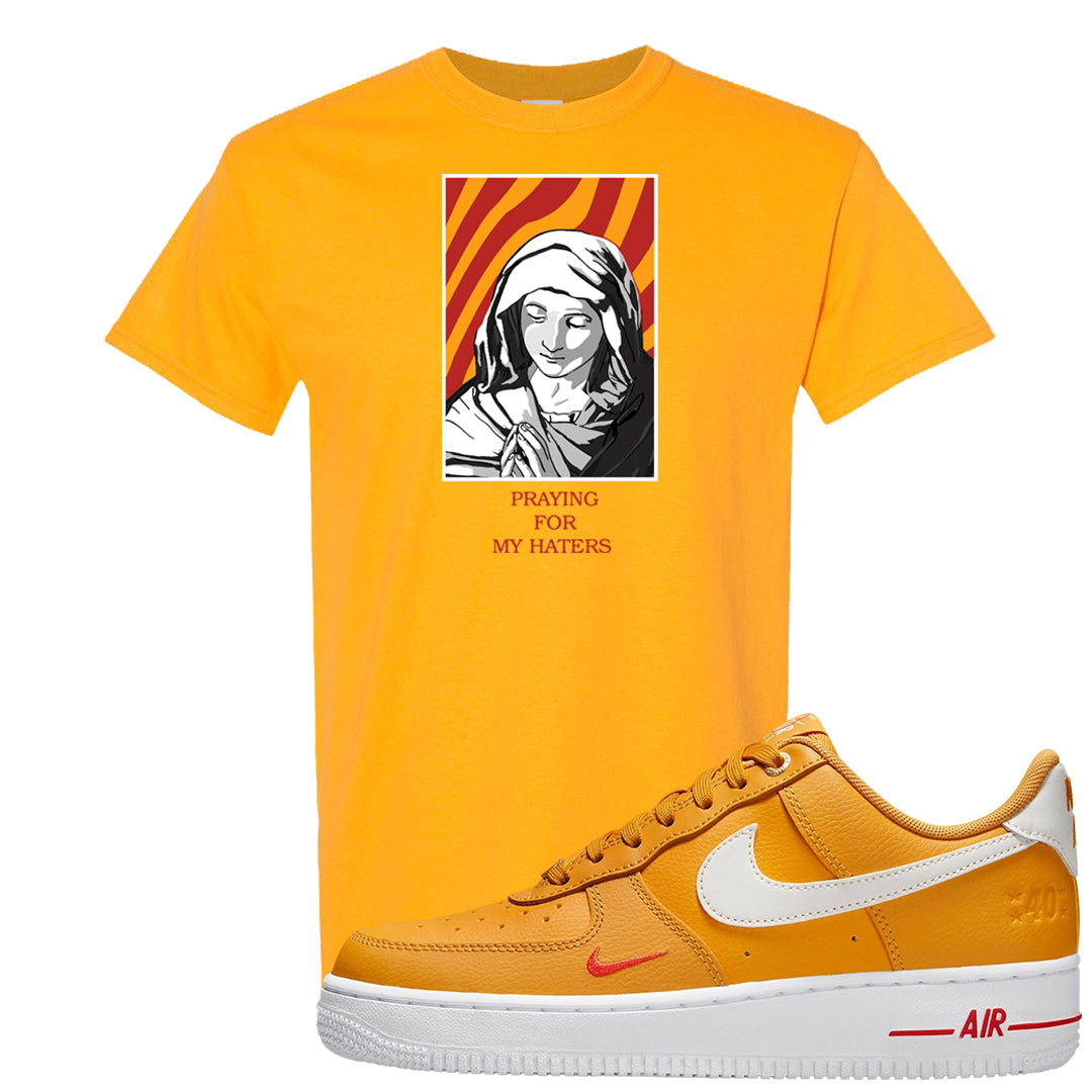 Yellow Ochre Low AF 1s T Shirt | God Told Me, Gold