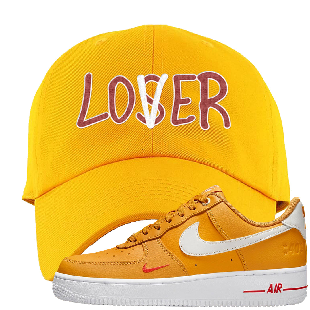 Yellow Ochre Low AF 1s Dad Hat | Lover, Gold