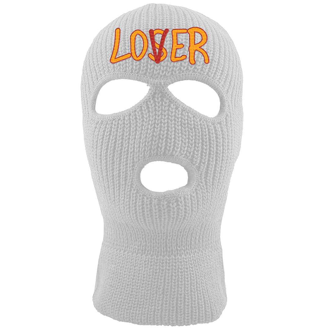 Yellow Ochre Low AF 1s Ski Mask | Lover, White