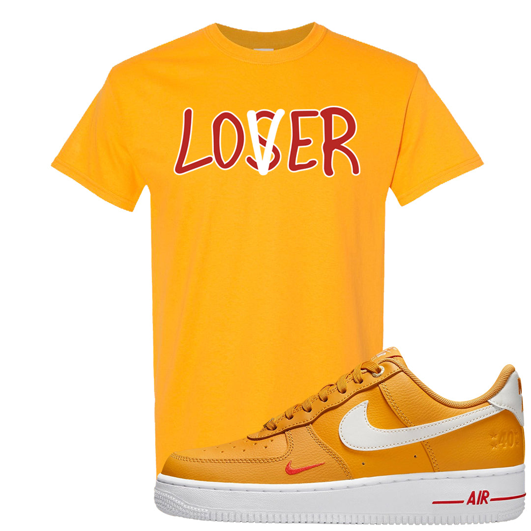Yellow Ochre Low AF 1s T Shirt | Lover, Gold