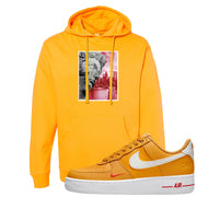 Yellow Ochre Low AF 1s Hoodie | Miguel, Gold