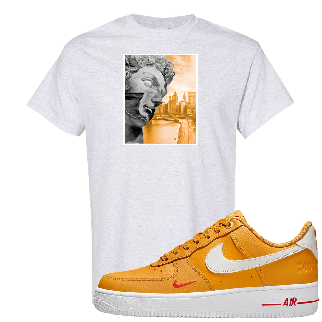 Yellow Ochre Low AF 1s T Shirt | Miguel, Ash