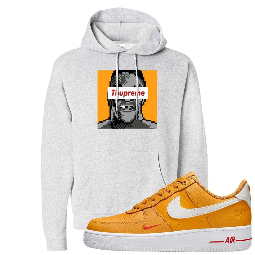 Yellow Ochre Low AF 1s Hoodie | Thupreme, Ash