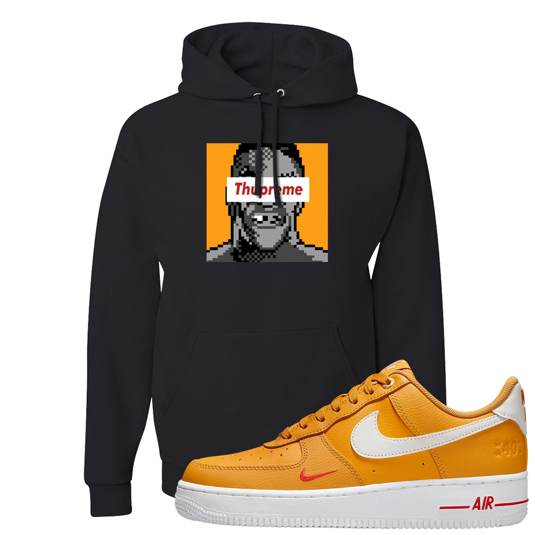 Yellow Ochre Low AF 1s Hoodie | Thupreme, Black