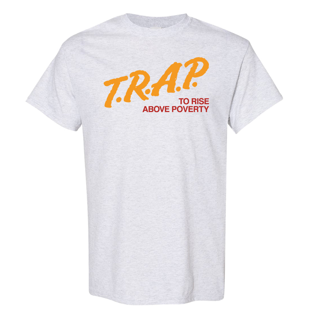Yellow Ochre Low AF 1s T Shirt | Trap To Rise Above Poverty, Ash