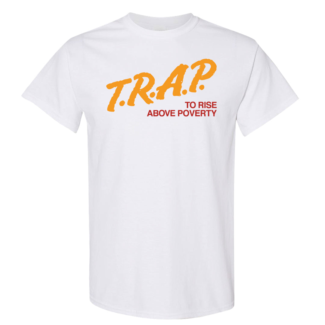 Yellow Ochre Low AF 1s T Shirt | Trap To Rise Above Poverty, White