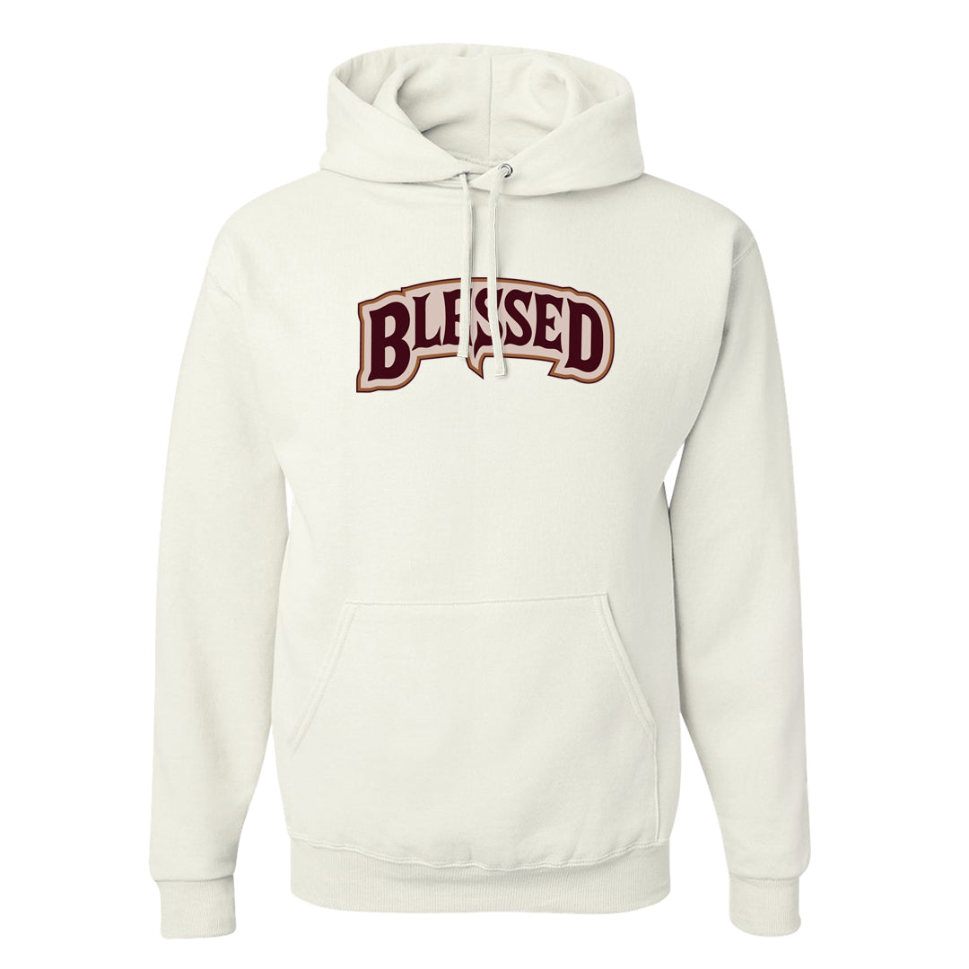Team Red Gum AF 1s Hoodie | Blessed Arch, White