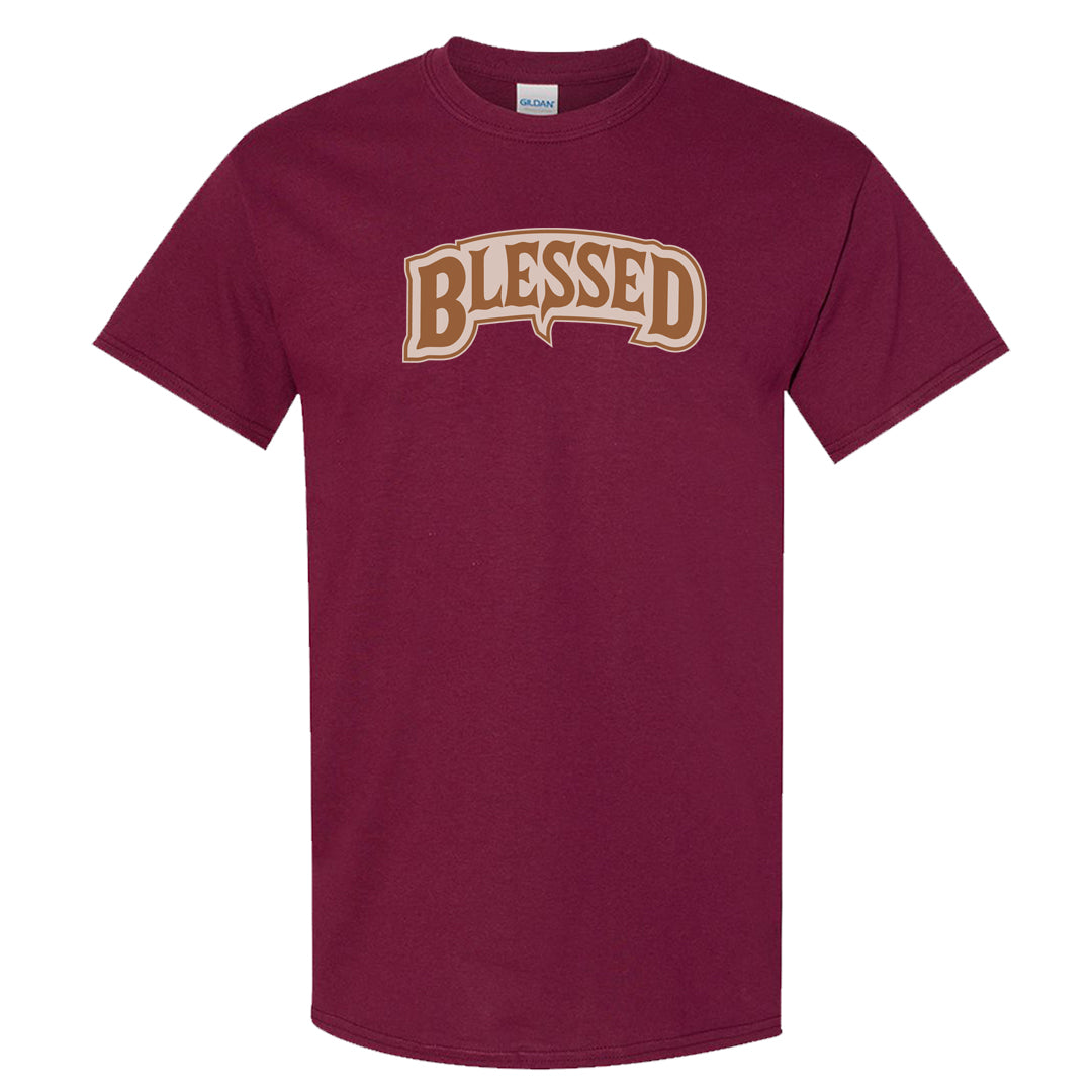Team Red Gum AF 1s T Shirt | Blessed Arch, Maroon